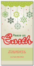 Christmas Peaceful Snowflake Ornaments Card 4